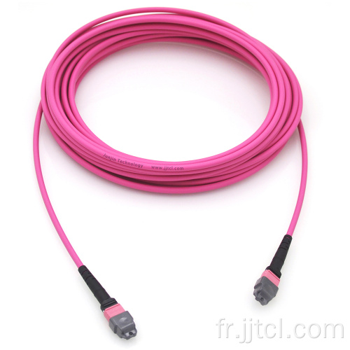 MPO Cable Cable 12F 24F OM4 Violet 5,0 mm